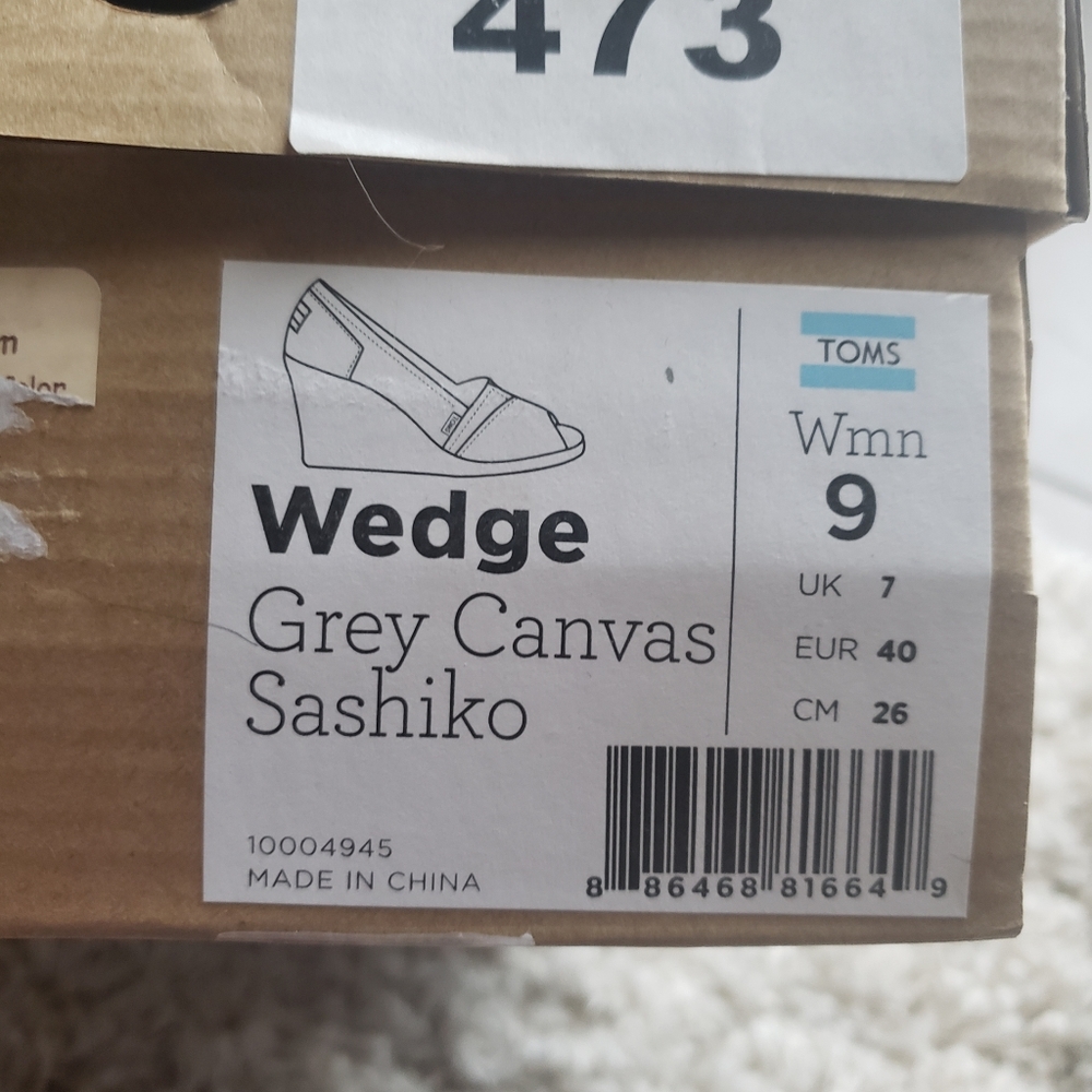 Toms Womens Wedge size 9